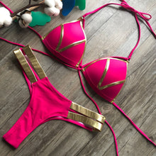 Load image into Gallery viewer, Odessa - Stilvoller Bikini mit Bronze-Seiten