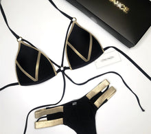 Load image into Gallery viewer, Odessa - Stilvoller Bikini mit Bronze-Seiten