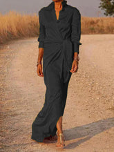 Load image into Gallery viewer, Izza - Einfarbiges langes Kleid
