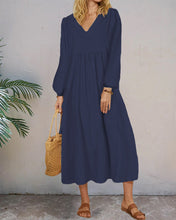 Load image into Gallery viewer, Lily - Sommer Einfarbiges Kleid