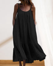 Load image into Gallery viewer, Irma - Einfarbiges ärmelloses Midikleid