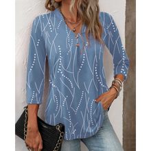 Load image into Gallery viewer, Ulrika - Elegantes Damen-Knopf V-Ringed Top