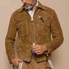 Load image into Gallery viewer, Elon - Herren-Retro-Reversjacke aus Wildleder