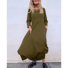 Load image into Gallery viewer, Geraliza - Einfaches Einfarbiges Taschenkleid