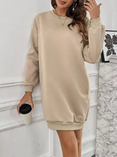 Load image into Gallery viewer, Karen - Lässiges langärmeliges Sweatshirt-Kleid mit Tasche