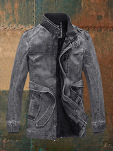 Load image into Gallery viewer, Japhet - Herrenjacke aus umweltfreundlichem Retro-Leder mit Stehkragen