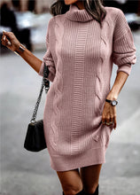 Load image into Gallery viewer, Cherrie - Damen Rippstrick-Pulloverkleid