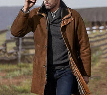 Load image into Gallery viewer, Juni - Herren-Winterjacke mit Sherpa-Futter