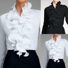 Load image into Gallery viewer, Zora Knoop Blouse met Ruches