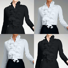 Load image into Gallery viewer, Zora Knoop Blouse met Ruches