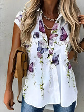 Load image into Gallery viewer, Susan Losse Korte Mouw Blouse