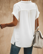 Load image into Gallery viewer, Jinky - Relaxed-Fit Kragen Kurzärmelig Bluse