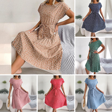 Load image into Gallery viewer, Rosalie - Lässiges Maxikleid mit Blumenfalten für den Sommer