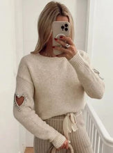 Load image into Gallery viewer, Rosemarie - Fashion Love Heart Hollow Out Pullover