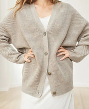Load image into Gallery viewer, Merly - Kaschmir Cocoon Strickjacke