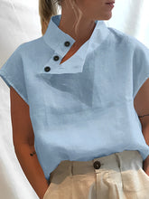 Load image into Gallery viewer, Carmela - Elegante Baumwoll-Leinen-Bluse
