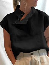 Load image into Gallery viewer, Carmela - Elegante Baumwoll-Leinen-Bluse