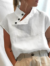 Load image into Gallery viewer, Carmela - Elegante Baumwoll-Leinen-Bluse