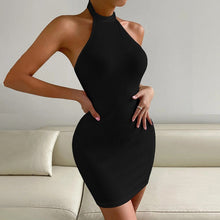 Load image into Gallery viewer, Angelina - Standkragen Ärmelloses Hüft-Wickelkleid