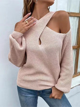 Load image into Gallery viewer, Gelai - Schultertropfen Kreuzausschnitt Sommerpullover