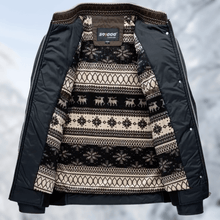 Load image into Gallery viewer, Carlos - Die kuschelig warme Jacke mit elegantem Innen-Print