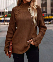 Load image into Gallery viewer, Pia - eleganter Pullover mit Knöpfen