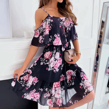Load image into Gallery viewer, Levie - Elegantes Floral Kleid mit Spaghettiträgern
