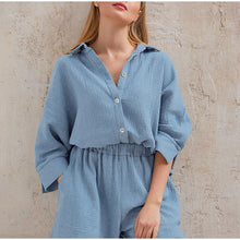 Load image into Gallery viewer, Elvie - Leinen Damen Sommer Set