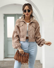 Load image into Gallery viewer, Crisalie - Cord Crop Jacke