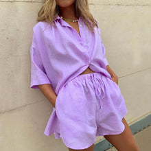 Load image into Gallery viewer, Elvie - Leinen Damen Sommer Set