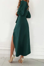 Load image into Gallery viewer, Dominique - Elegantes plissiertes einfarbiges Kleid