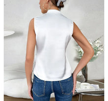 Load image into Gallery viewer, Alicia - Elegantes ärmelloses einfarbiges Top