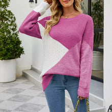 Load image into Gallery viewer, Wilma - Lässiger Patchwork-Strickpullover