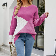 Load image into Gallery viewer, Wilma - Lässiger Patchwork-Strickpullover