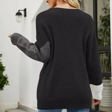 Load image into Gallery viewer, Wilma - Lässiger Patchwork-Strickpullover
