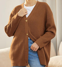 Load image into Gallery viewer, Merly - Kaschmir Cocoon Strickjacke