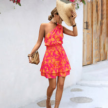 Load image into Gallery viewer, Marizza - Ein-schulter-minikleid