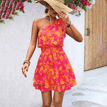 Load image into Gallery viewer, Marizza - Ein-schulter-minikleid