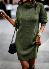 Load image into Gallery viewer, Cherrie - Damen Rippstrick-Pulloverkleid