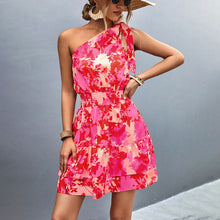 Load image into Gallery viewer, Marizza - Ein-schulter-minikleid