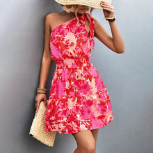 Load image into Gallery viewer, Marizza - Ein-schulter-minikleid