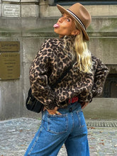 Load image into Gallery viewer, Elaiza - Leopard Strickjacke