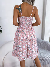 Load image into Gallery viewer, Patrice - Open bloemenjurk met spaghettibandjes