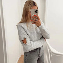 Load image into Gallery viewer, Rosemarie - Fashion Love Heart Hollow Out Pullover