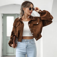 Load image into Gallery viewer, Crisalie - Cord Crop Jacke