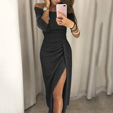 Load image into Gallery viewer, Rina Flor - Elegantes Abendkleid mit Schlitz