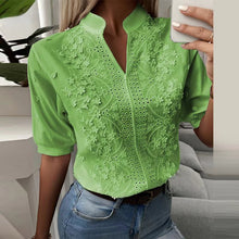 Load image into Gallery viewer, Ranessa - Raffinierte kurzärmelige Bluse