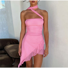 Load image into Gallery viewer, Jolena - Mouwloze Fairy mini jurk