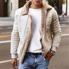 Load image into Gallery viewer, Gino - Wärmender Herren-Fliegerjacke mit Kunstfellkragen
