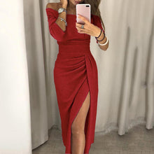 Load image into Gallery viewer, Rina Flor - Elegantes Abendkleid mit Schlitz
